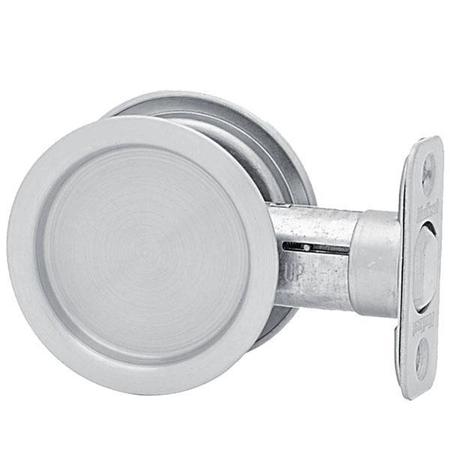 KWIKSET Kwikset: Round Pocket Door Lock / Passage / Satin Chrom KWS-93340-26D-RDT